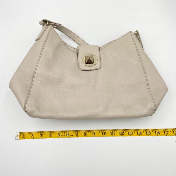 Kate Spade Light Grey Hobo Style Purse - Picture 10 of 12